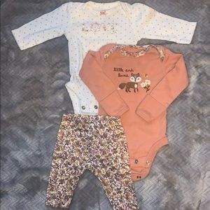 Carter’s Baby Girl 3pc Fox Set